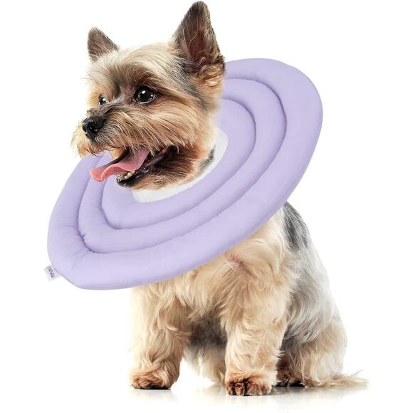 POP DUCK Dog Cone – XL Purple Soft Recovery Collar, Alternative After Surgery - Picture 1 of 8